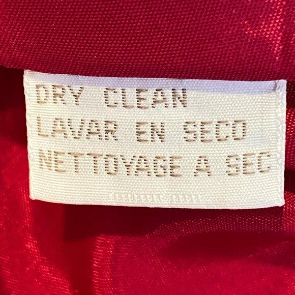 Jones New York Red Animal Print Chiffon Sleeveless Midi Dress Sz 8 #316i - Picture 7 of 7